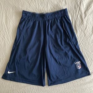 Nike, Dri-Fit, men’s small, blue Team USA Lacrosse, elastic band shorts